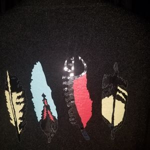 ODA black oversized mohair wool knit cardigan